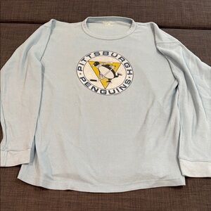 Pittsburgh Penguins Light Blue Long Sleeve Thermal Shirt